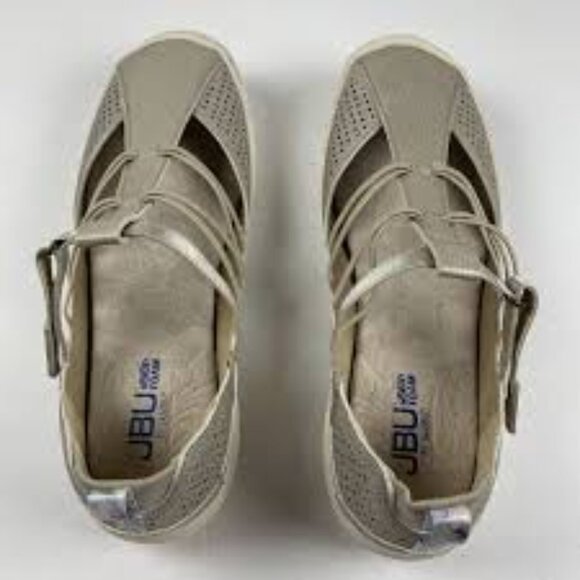 NIB- JBU BY JAMBU FIG CHAMPAGNE VEGAN SHOES - Picture 3 of 3